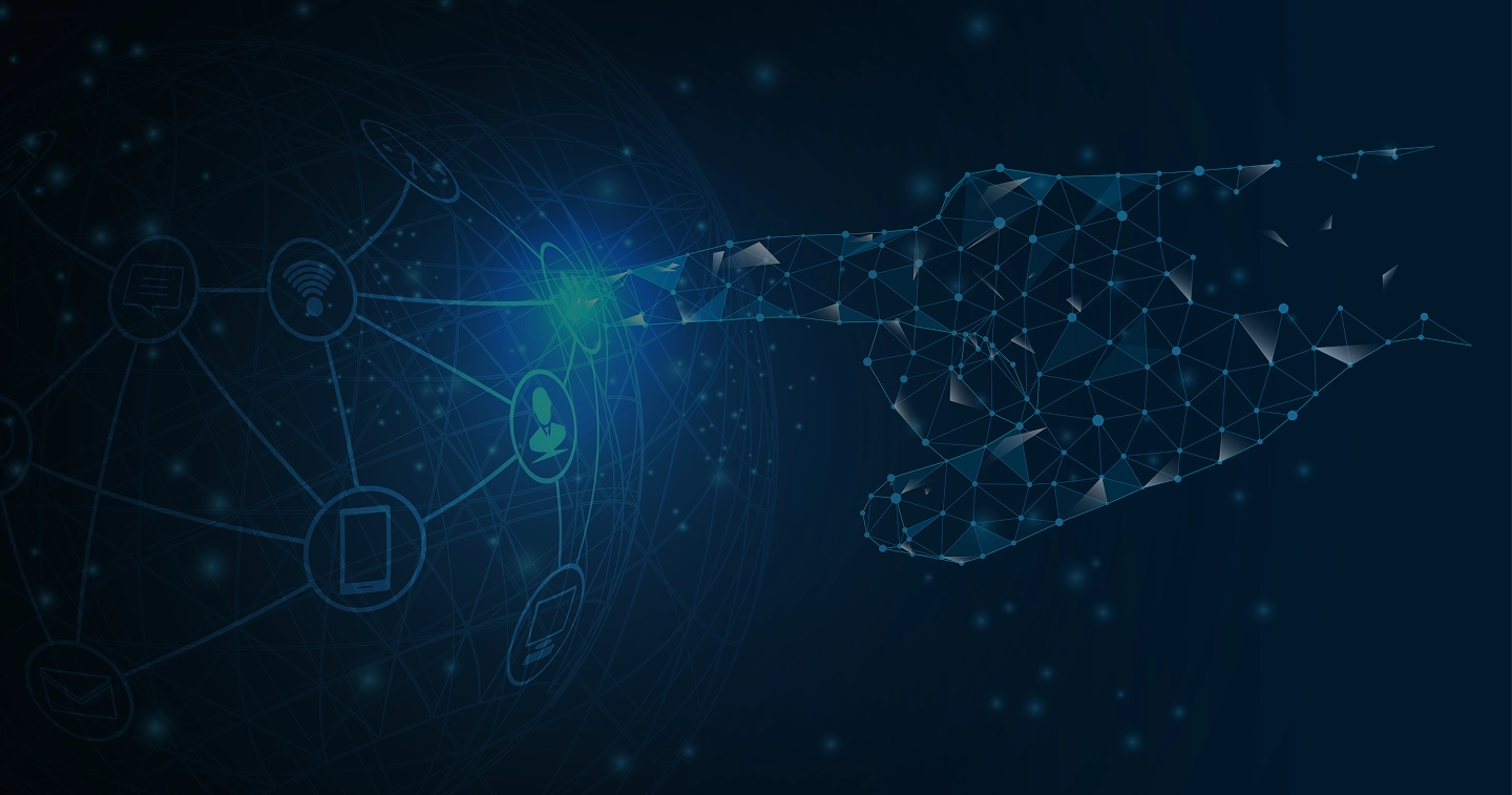 Hintergrundgrafik von Geldmax Perigee AI Kontaktseite